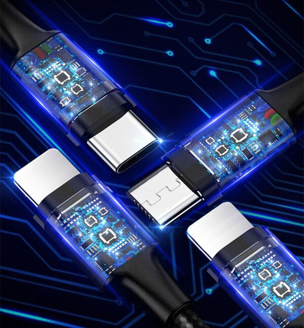 4 in 1 Multi USB Charging Cable Fast Charger Cord For iPhone/Type C/Micro USB - Image 4
