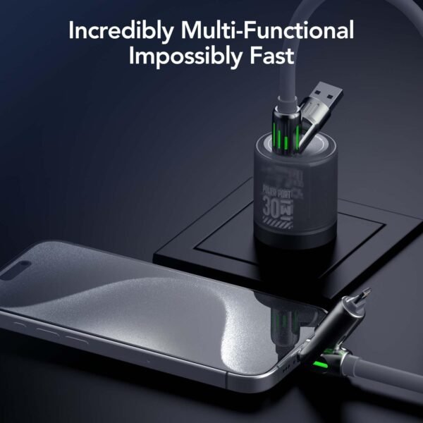 4-in-1 Universal Multi USB Charging Cable, Charger Cord with LED Light Indicators for iPhone 16/15/14/13, iPad, Samsung, MacBook, Tablets & More - Image 7